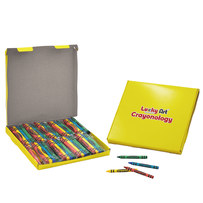 4-Color Crayon Sets – 20 Packs (80 Crayons), Non-Toxic, Restaurant & Party Ready