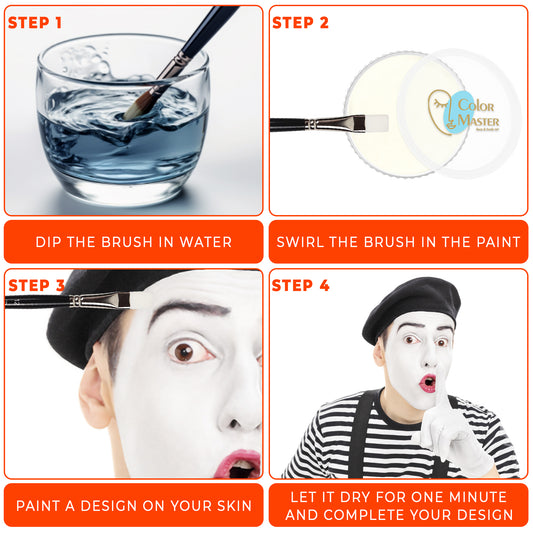 ColorMaster Face and Body Paint– White(30gm)