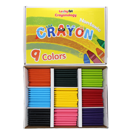 Unwrapped Wax Crayons - 450 Ct Bulk Pack