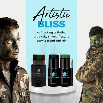 [Website Exclusive] Camo Face Paint Stick Bundle